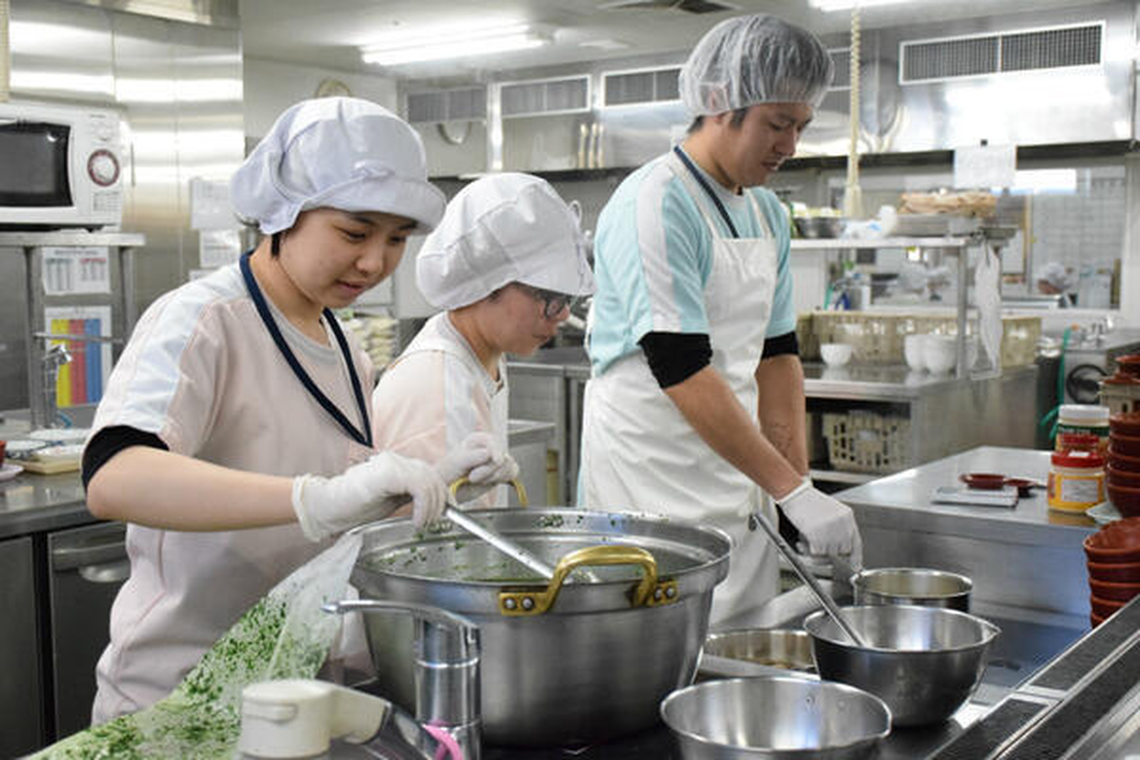 Hospital kitchen team — high-resolution reference photography