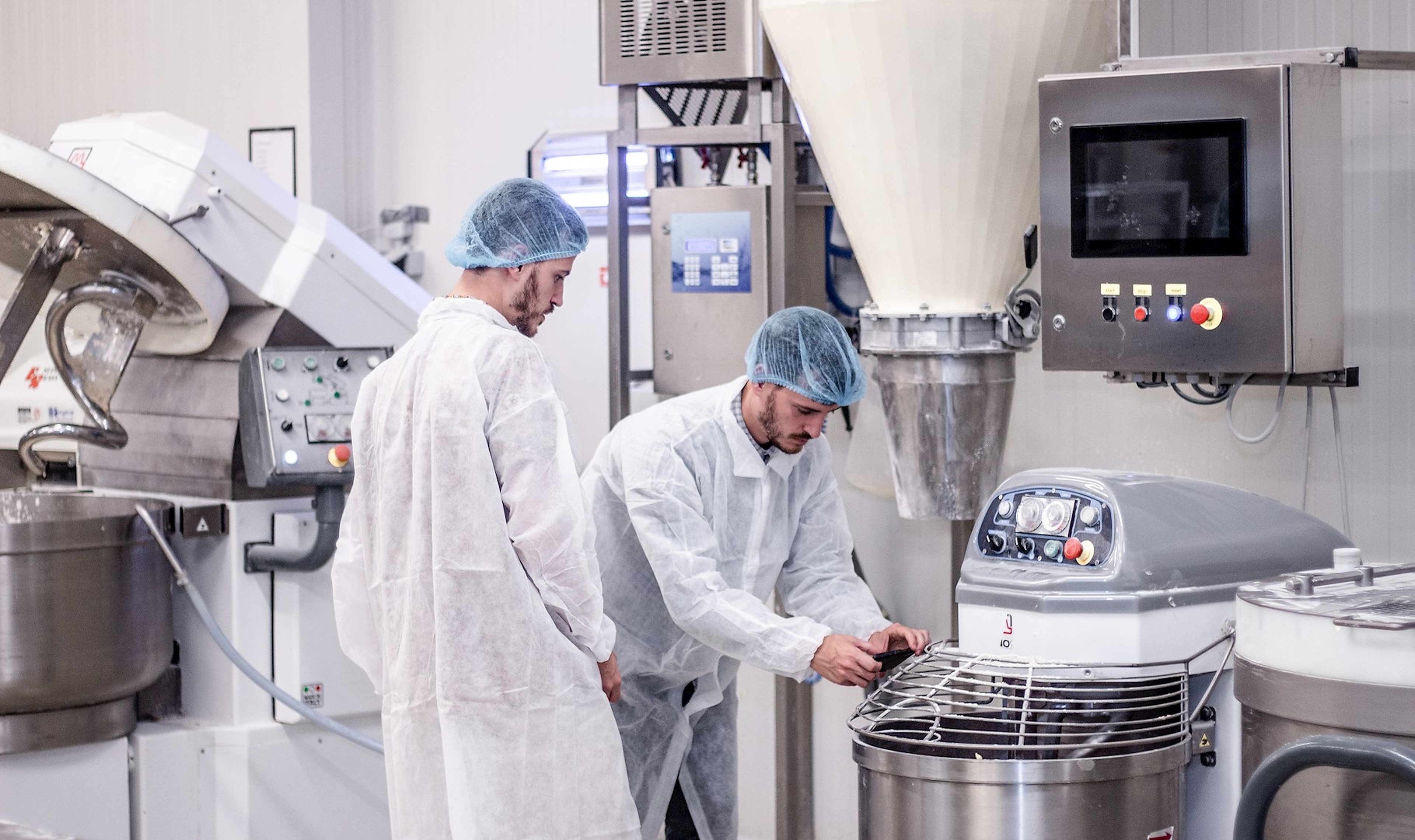 Industrial food-processing team — high-resolution reference photography