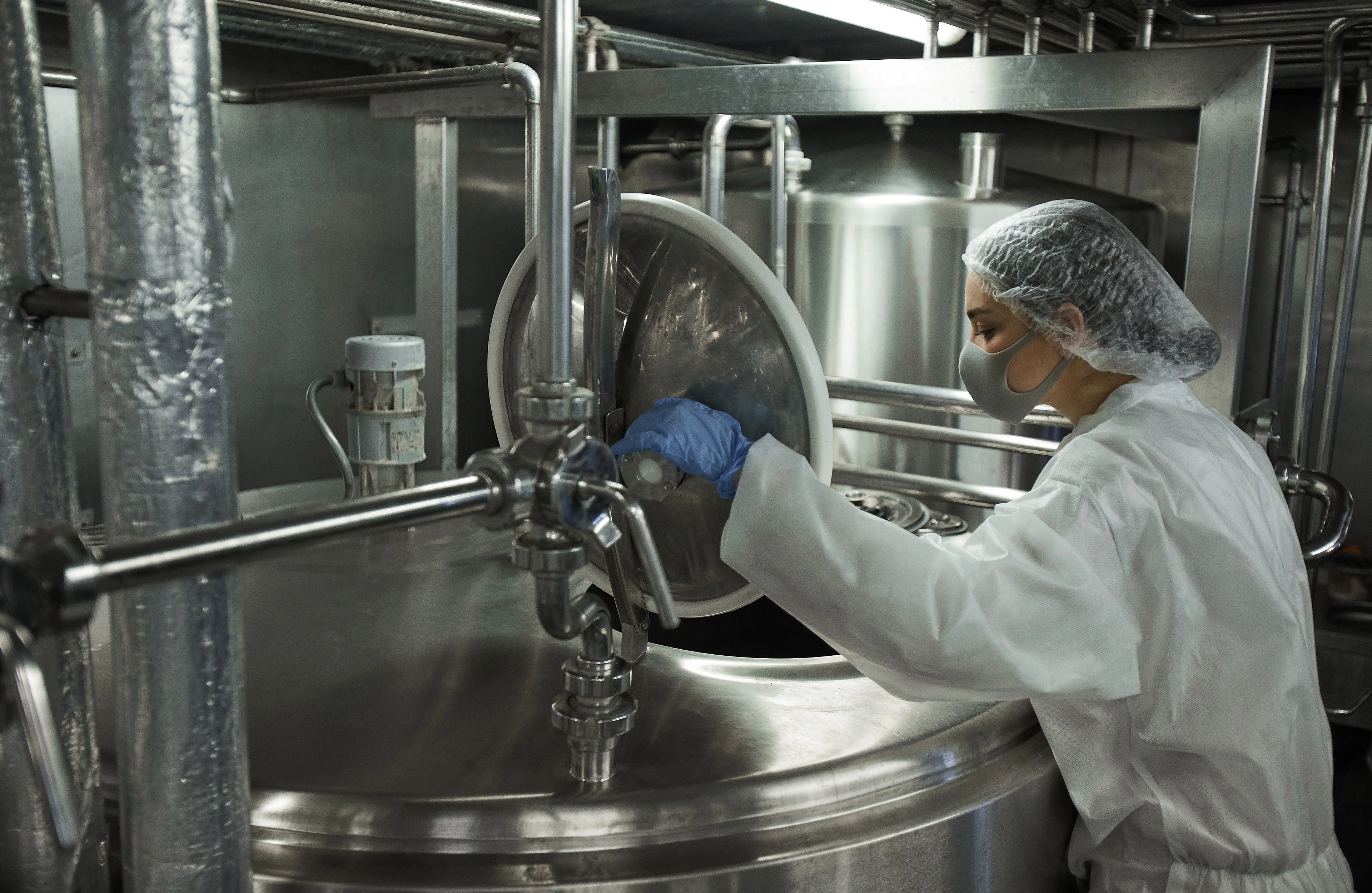 Industrial food-processing operation — high-resolution reference photography