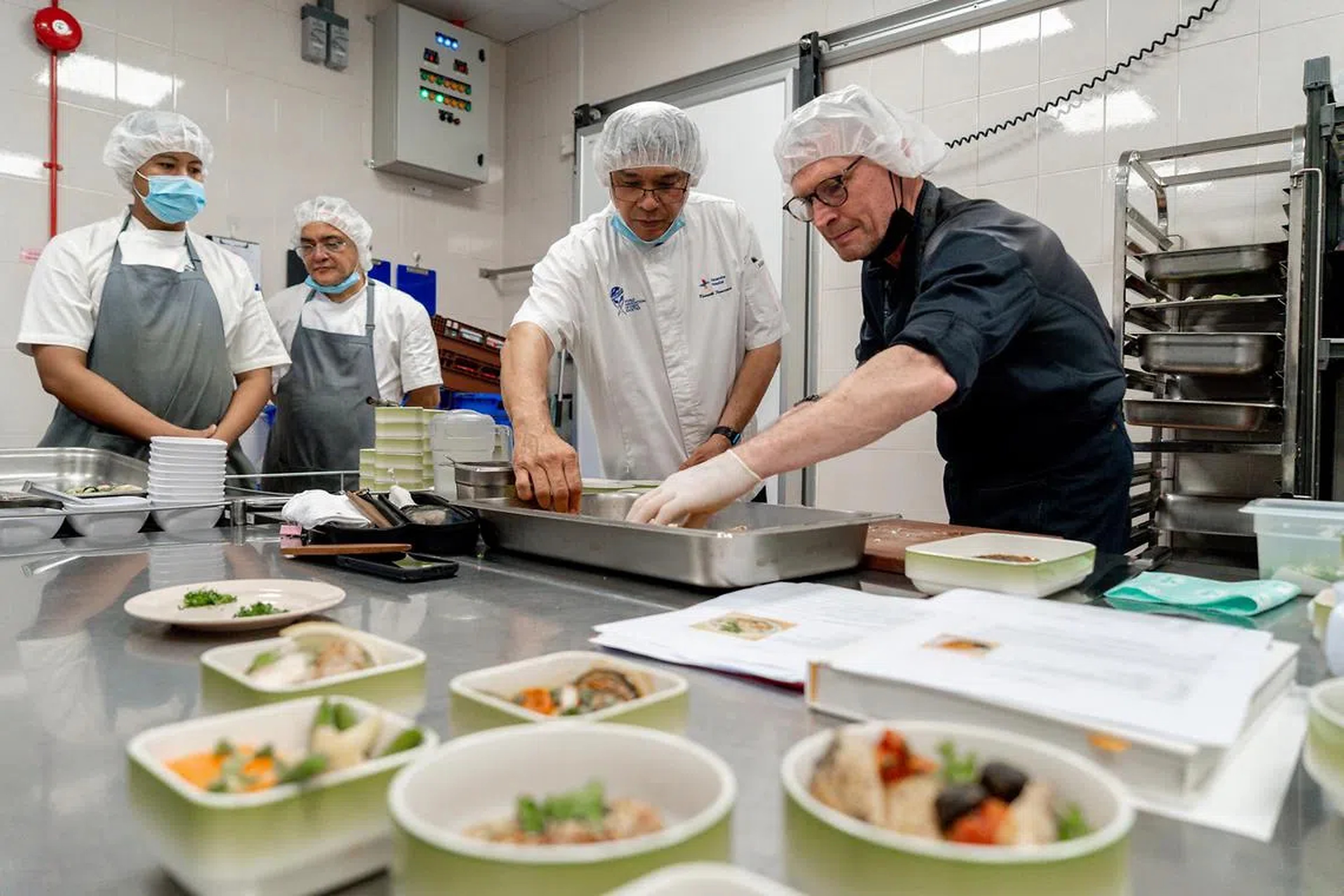Hospital kitchen collaboration — high-resolution reference photography